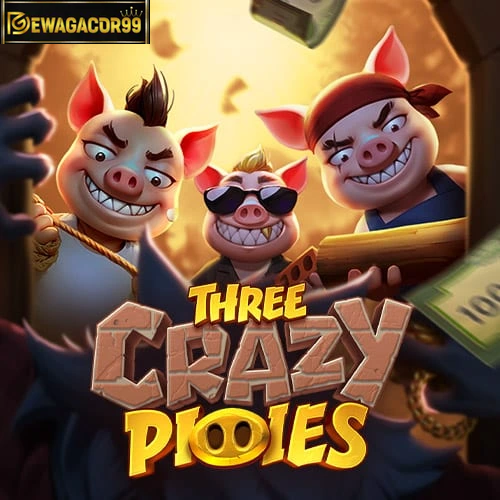 three crazy piggies